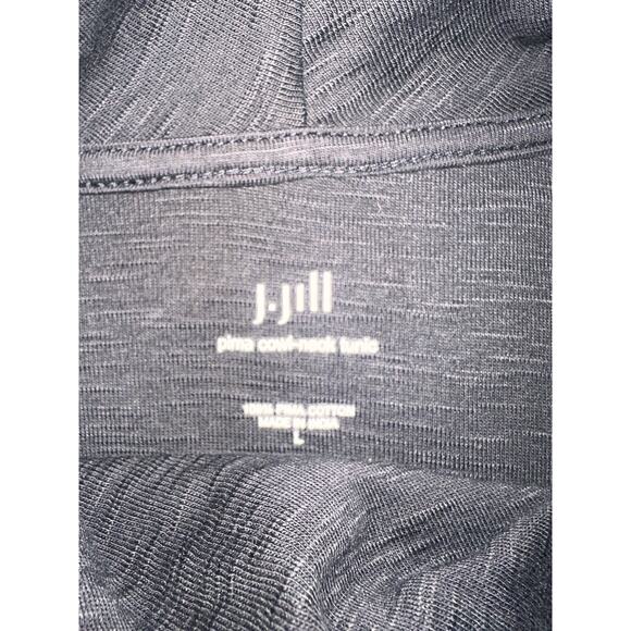 J Jill Tunic Size Large 100% Pima Cotton Cowl Neck Pullover Top Blouse Shirt - Picture 3 of 14